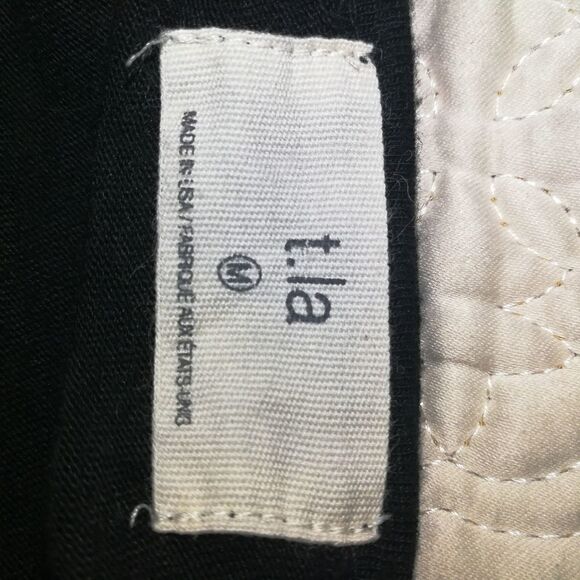 Anthropologie / t.la Black Cotton & Modal Casual Long Sleeves T-Shirt Sz Medium - Picture 8 of 12